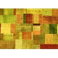 thumbnail image 1 of Ahgly Company Indoor Rectangle Patchwork Yellow Transitional Area Rugs, 2' x 3', 1 of 4