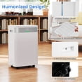 thumbnail image 3 of Costway 54 Pints Dehumidifier for Home 4500 Sq.Ft Dehumidifier with 3 Modes LED Display, 3 of 10