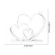 thumbnail image 3 of Estatua Romántica de Corazón Anidado para Decoración Del Hogar | Adorno de Escritorio de Plástico Blanco y Negro | Textura Mate | Adorno para Regalo de Boda | Símbolo de Pareja | Decoración para Sala, 3 of 6