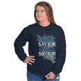 thumbnail image 3 of Soul Savior Jesus Christ Christian Women Crewneck Sweatshirt Brisco Brands S, 3 of 6