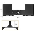 thumbnail image 2 of Dextrus 3/8" Thick Skid Steer Mount Plate with 2" Detachable Trailer Hitch Receiver Attach pallet fork, 2 of 7