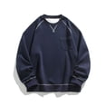 thumbnail image 1 of pstuiky Camisas para hombre de manga larga, Suéter deportivo informal de cuello redondo con bloques de color para hombre, suéter con bolsillo y manga larga, blusas de cuello redondo xl, 1 of 9