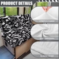 thumbnail image 4 of Pzuqiu Camo Black Rv Dinette Cushion Covers 2 Piece Camper Decor Keeps Seat Clean Stretch RV Sofa Seat Slipcovers for RV Car Couch for Campers, 4 of 7