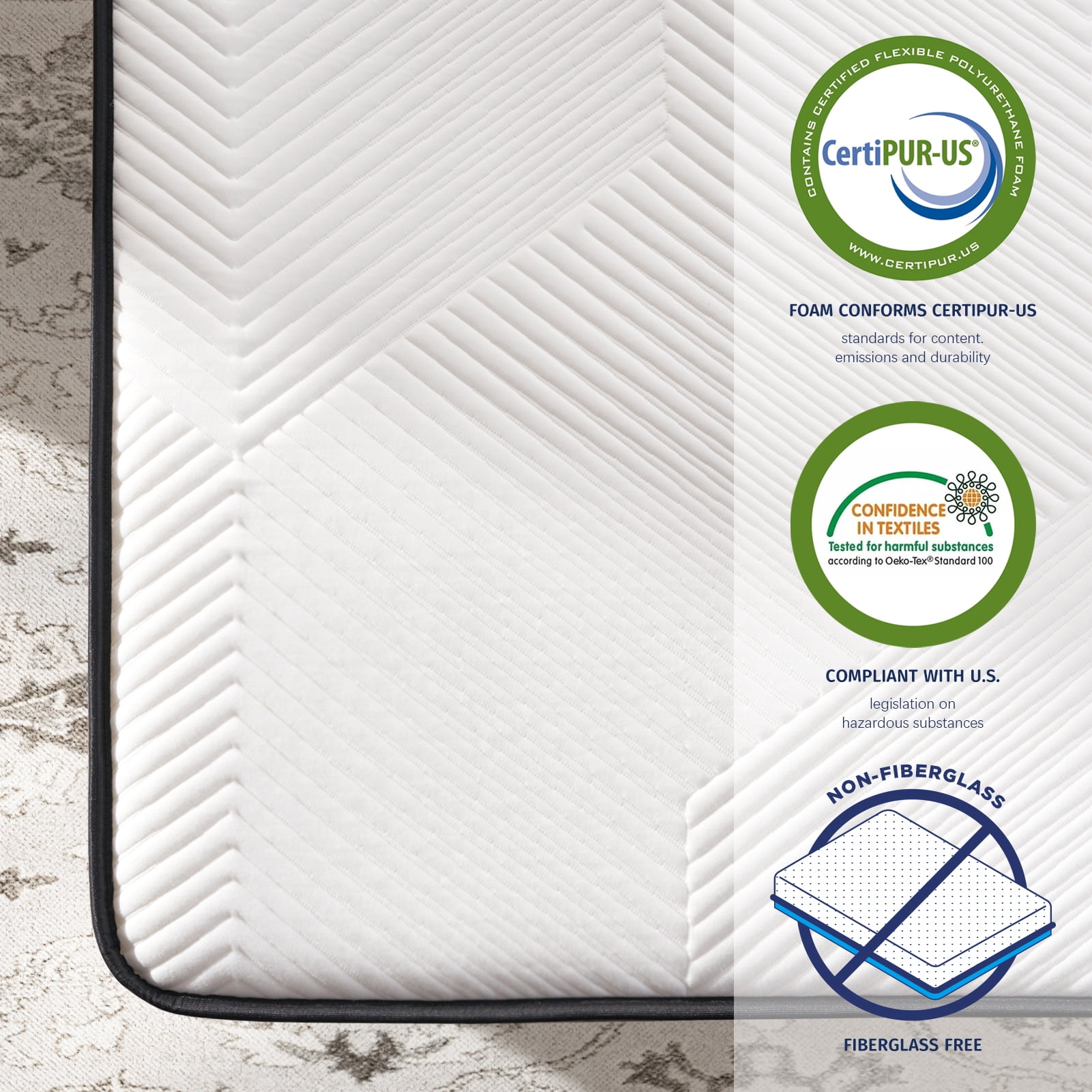 DIGLANT 14Inch Full Hybrid Soft Medium Plush Memory Foam Mattress, Full Size Mattress with 7-Zone Pocket Springs, Mattress in a Box for Pressure Relief, CertiPUR-US Certified