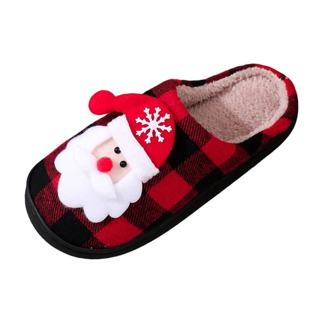 Womens Winter Boots Ankle Flat Slippers Closed Toe Home Friendly Slippers for Indoor Use