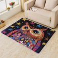 thumbnail image 1 of Colorful Owl Area Rug,5x8 Carpet,Non Slip Washable Fuzzy Super Soft Easy Clean, Boys Girls Teens Room Rugs for Bedroom Living Room Dining Room, Owl Cute Rug Decorations, Low Pile Non Shedding Carpets, 1 of 7