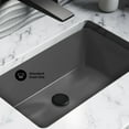 thumbnail image 4 of Voltaire 21" Rectangular Ceramic Undermount Bathroom Sink in Matte Gray, 4 of 8