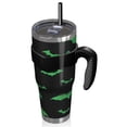 thumbnail image 2 of 40oz Tumbler,Black Halloween Bats with Green Insulated Tumblers with Removable Handle,Stainless Steel Double Vacuum Coffee Tumbler Cup with Straw for Home,Office,Travel,Party, 2 of 5