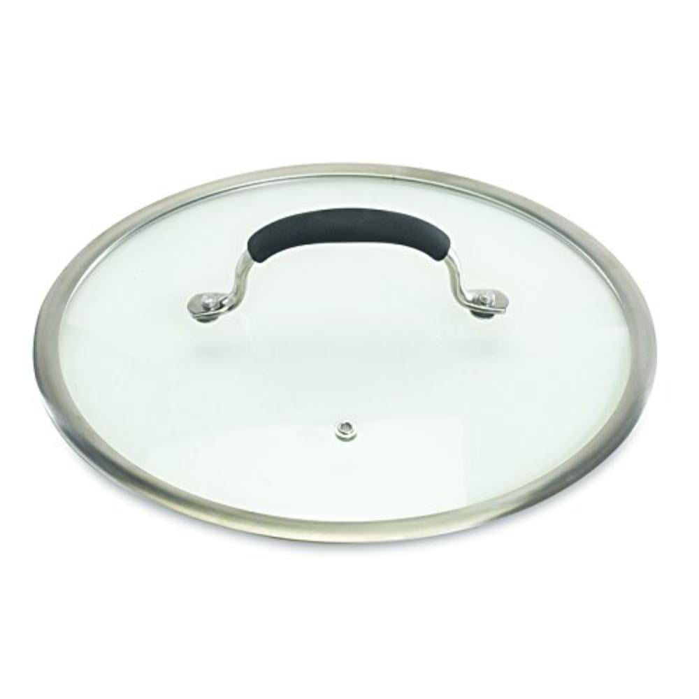 Tempered Glass Lid, 10", Clear, Tempered glass lid with silicone stay