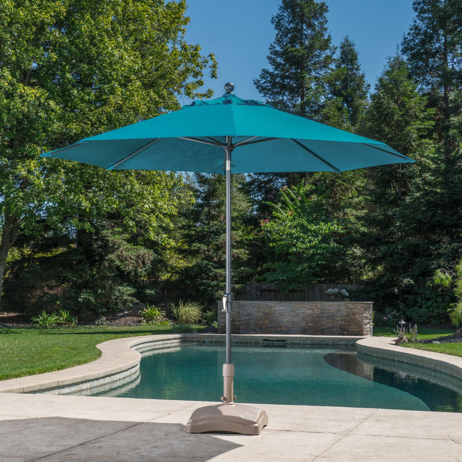 ProShade 3 m (10 ft.) Patio Umbrella with Auto Tilt Blue Walmart Canada