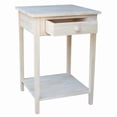thumbnail image 2 of International Concepts Accents pour la Maison Non Fini Table de Chevet Hampton à 1 Tiroir, 2 of 8