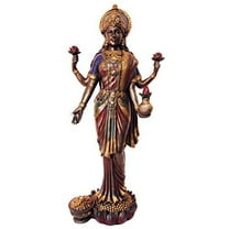 Large 19.75"H Goddess Lakshmi Shri Thirumagal Statue Hindu Deity of Prosperity Wealth Wisdom Fortune