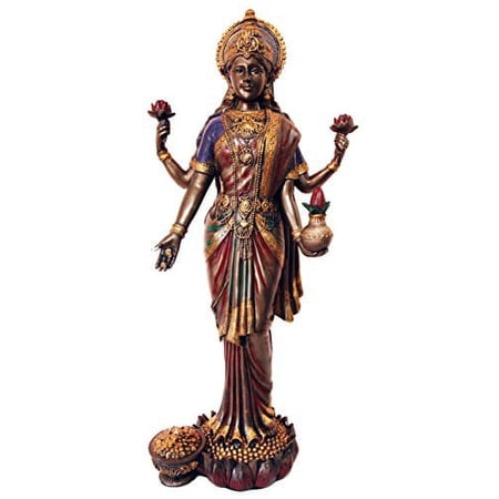 Large 19.75"H Goddess Lakshmi Shri Thirumagal Statue Hindu Deity of Prosperity Wealth Wisdom Fortune