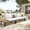 4 Seat, variant on SUMMIT LIVING 3-Piece Outdoor Patio Furniture Set with Modular Sofa, Outdoor Patio Sectional Set with Wood Coffee Table and Built-in Side Table for Balcony & Couch