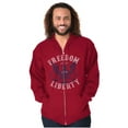 thumbnail image 5 of American Freedom Liberty 1776 Patriot Zip Up Hoodie Men's Women's Brisco Brands S, 5 of 6