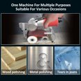 thumbnail image 2 of Graflsoa Adjustable Handle Pneumatic Belt Sander 60x260mm with 11 Sanding Belts, 7000 RPM, Silver & Red Finish, 2 of 6