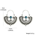 thumbnail image 3 of European And American New Retro Ethnic Style Hollow Pattern Ladies Earrings, 3 of 9