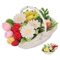 thumbnail image 3 of Flores en miniatura simulación DIY ANGGREK cesta de Flores para casa de muñecas San Valentín 3 años, 3 of 8