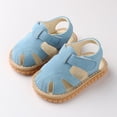 thumbnail image 2 of Penkiiy Toddler Baby Girls Boys Cute Shoes Hollow Out Soft Kids Summer Non-slip Sandals Ankle Support First Walkers Baby Boy Shoesfor9-12 Months Blue On Clearance, 2 of 7