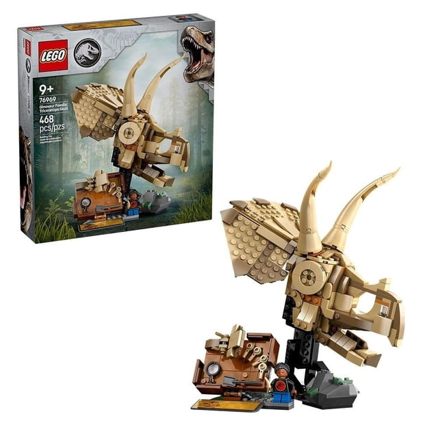 Set LEGO Jurassic World Fósiles de Dinosaurios: Cráneo de Triceratop 76969