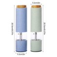 thumbnail image 4 of D-GROEE 2Pcs ZX-D39 Electric Pepper Grinder Automatic Adjustable Coarseness Seasoning Spice Mill with LED for Pepper Salt Cumin, 4 of 5