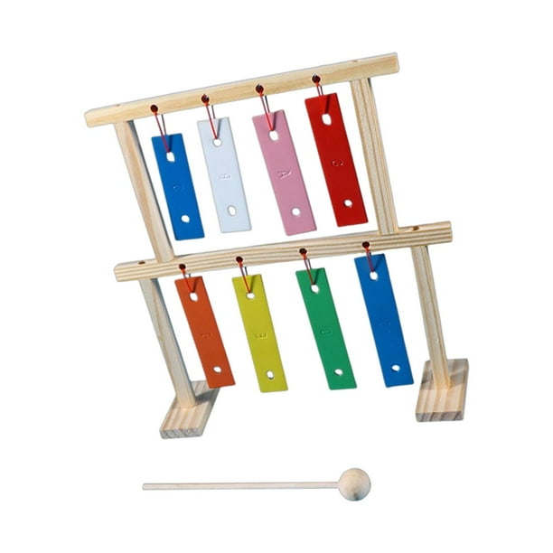 Xilófono de madera para bebé, instrumento Musical artesanal, mesa, instrumento Musical de percusión, juguete Musical para niños y niñas, escuela