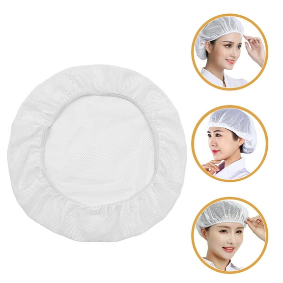 CIMAXIC 4Pcs Hair Nets Disposable Bouffant Cap White For Kitchen Use