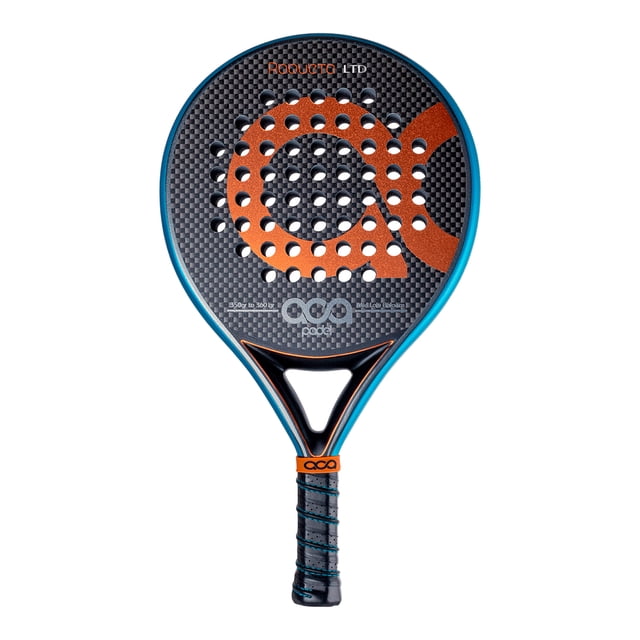 ACA Roqueta LTD Pala de Pádel Profesional | Edición Limitada Azul | 350-360g | Forma Redonda | Control y Precisión Superior Avanzada