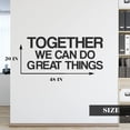 thumbnail image 3 of QTH Large Together We Can Do Great Things Office Decor Wall Art Wall Decal Inspirational Motivational Vinyl Office Supplies Work Wall Sticker Teamwork Quote Business Sign, 3 of 4