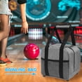 thumbnail image 3 of Sac de Rangement Portable pour Quilles avec Poche en Maille Portable pour Petits Articles Sac de Rangement Portatif pour Quilles Sac à Main Gris, 3 of 8