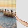 thumbnail image 3 of Creowell Sunset Grass Beach Pretty Shower Curtain 100% Polyester Chic Modern Bathroom Decor Washable with Hooks 60x72, 3 of 7