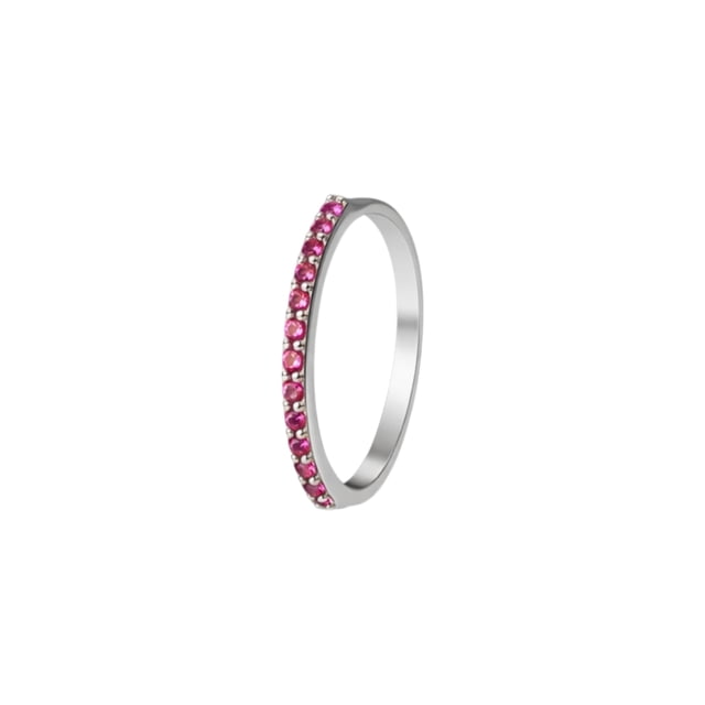 Anillo Churumbela De Plata 925 Con Zirconias Para Mujer Luma