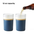 thumbnail image 4 of Juego de 2 vasos de cerveza congelables con forma de conejo, 350 ml, con funda de silicona, 4 of 6