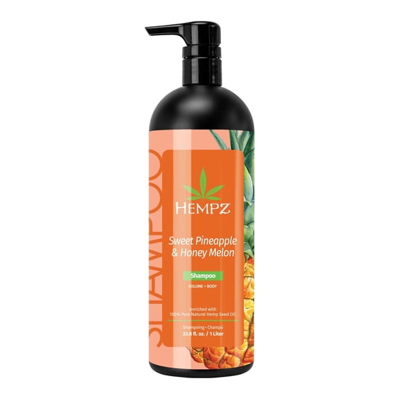Hempz Sweet Pineapple & Honey Melon Volumizing Shampoo with Strengthening Biotin & Volumizing Vitamin C, 33 fl oz