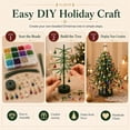 thumbnail image 5 of DIY Beaded Christmas Tree Kit, 3D Crystal Bead Adult Holiday Craft Set, Wire Beaded Tabletop Tree, Compact Seasonal DIY Decor Craft Project, 5 of 9