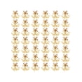 thumbnail image 1 of EeaseMX 400 piezas de accesorios para hacer joyas, flores ahuecadas de tres hojas, delicados pendientes, multiusos, para uso en el hogar y en tiendas. Dorado., 1 of 7