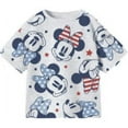 thumbnail image 2 of Minnie Mouse Toddler Girls Short Sleeve Americana Crewneck T-Shirt, Sizes 12M-5T, 2 of 2