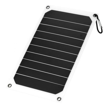 TOPINCN Portable 10W Outdoor IP64 Waterproof Solar Panel Mobile Power Charger 5V USB Output, Mobile Solar Charger,Solar