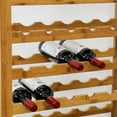 thumbnail image 6 of Kinbor 36-Bottle Bamboo Wine Rack Storage Countertop Free Standing with Drawer, 6 of 7