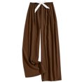 thumbnail image 3 of Women's Fleece Pants Casual Cute Fluffy Soft Loose Pants Winter Funny Plush Warm Bottoms Coffee Free, 3 of 4