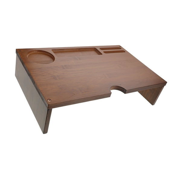 HOMEMAXS Wood Monitor Riser Stand for Computer with Coffee Color and Multi Functional Maximize Desk .5 x 8.5 inches