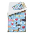 thumbnail image 2 of Colorful Funny Dachshund Duvet Cover and Pillowcase Set for Single Bedding, Bedroom Accessories for Kids Teens, 2 of 5