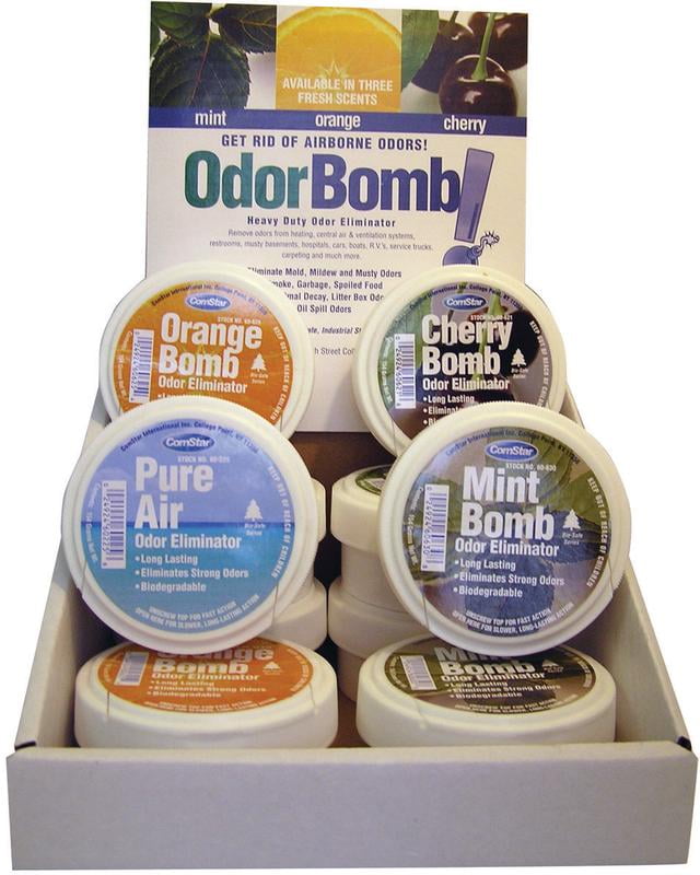 Comstar 60635 Odor Bomb Assortment Pack, 12 Pieces, 8 oz Gel Cup, 4