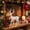White, variant on Trovenix Christmas Flocked Reindeer Decor, Golden Powder Standing Deer Sculpture, Simulation Holiday Figurine for Mantel Tabletop Home Xmas Living Room Display