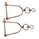 thumbnail image 4 of 2 piezas de anillo nasal de acero inoxidable giratorio para vaca, toro, pinza nasal de media pezuña, herramienta de tracción para ganado para granja L, 4 of 10