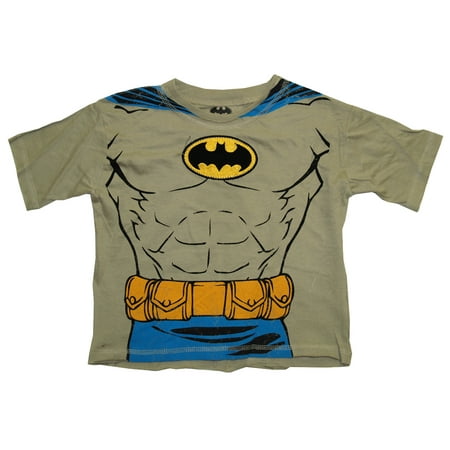 Batman DC Comics Embroidered Logo Muscle Chest Costume Toddler T-Shirt Tee