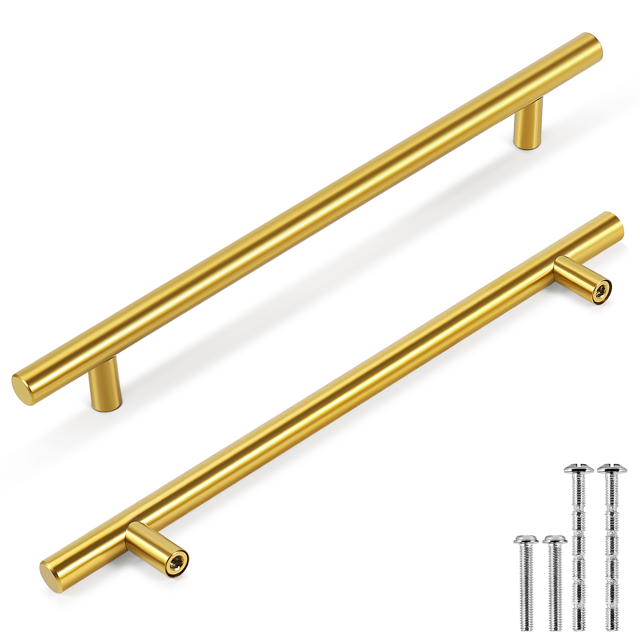 Handles Gold Pulls and Knobs, 7.5Inch Modern Dresser