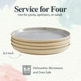 thumbnail image 5 of Portmeirion Minerals 8.5" Side Plate, Aquamarine (Set of 4) - Modern Stoneware Tableware with Gentle Curves, Durable & Stylish for Dining, Microwave & Dishwasher Safe - Sleek Dinnerware Collection, 5 of 7