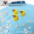 thumbnail image 2 of NUOLUX 20pcs Duck Figurine Micro Landscape Decoration Duck Wearing Glasses Figurine Mini Garden Ornament, 2 of 5