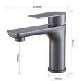 thumbnail image 4 of Grifo mezclador para lavabo, grifo de baño, grifo mezclador cromado para baño, grifo de lavabo de latón, grifos modernos JM, 4 of 4